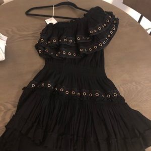 MISA one shoulder black dress NEW W/ TAGS